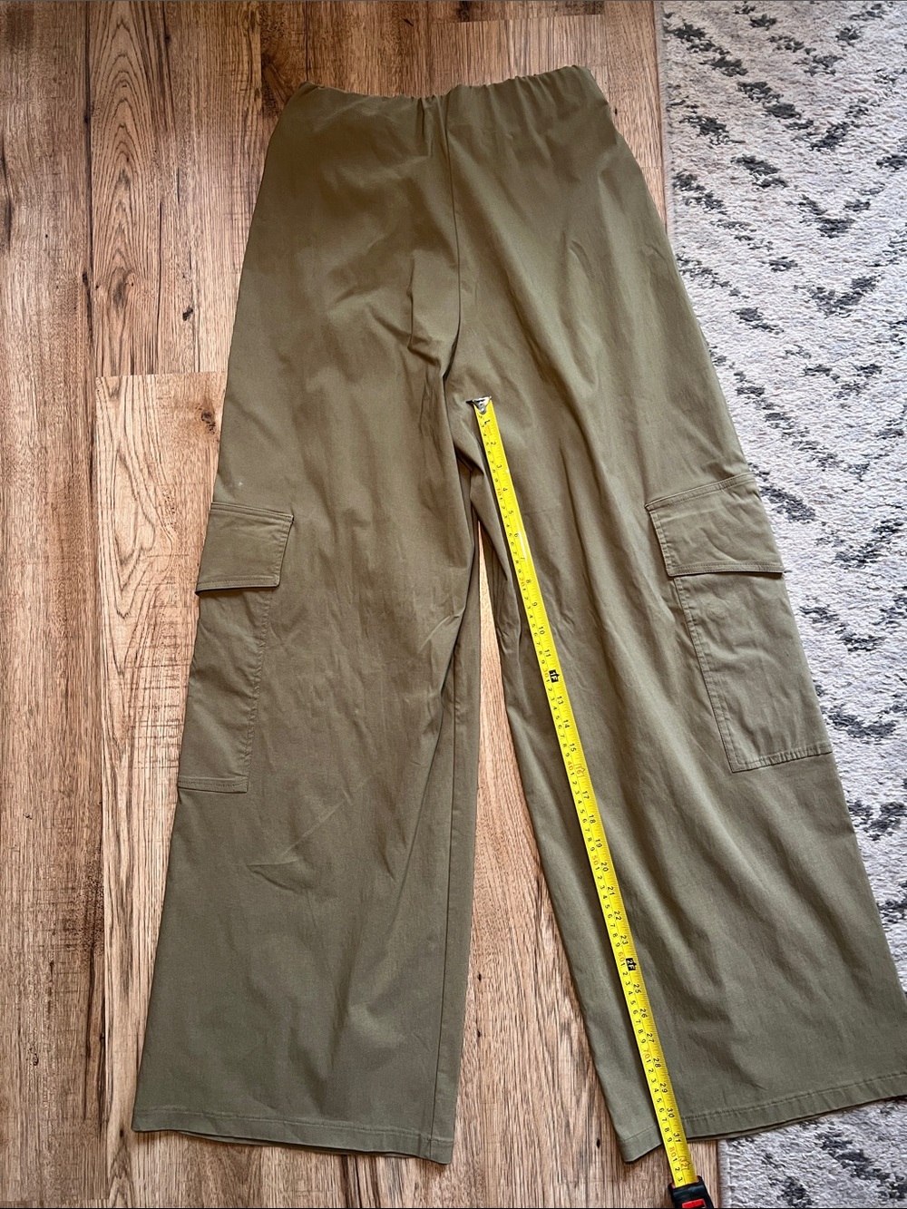 NEW! Zara Wide-Leg Cargo Pants in Olive ๐ซ Size M - Picture 8 of 8